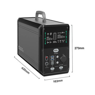 屋外のための1000W 2000W李イオン動力火車の緊急時の太陽動力を与えられた小型発電機
