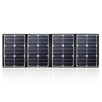 PVDFのDCおよびUSBの出力を持つ携帯用80w折り畳み式の太陽電池パネルの充電器