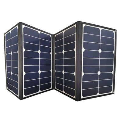 PVDFのDCおよびUSBの出力を持つ携帯用80w折り畳み式の太陽電池パネルの充電器