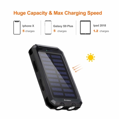 ODMの自在継手バックアップ太陽エネルギー力銀行パックの充電器20000mah