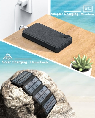 OEM 25000mAh 6W携帯電話のための太陽エネルギー力銀行充電器のパネル