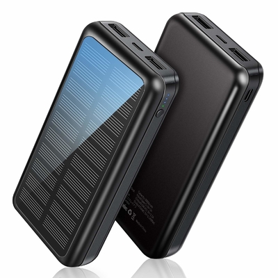 IPX5 IPhoneのための太陽動力を与えられた携帯用充電器30000mAh電池のパック
