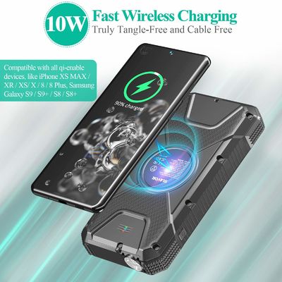 4出力との携帯用無線太陽エネルギー力銀行充電器18W QC3.0