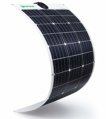 適用範囲が広く薄い太陽電池パネル12v 24Vの折り曲げられる100wモノクリスタル太陽電池パネル