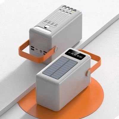 30000mAh 100000mAh 120000Mahの太陽充電器締縄が付いている取り外し可能なケーブルの太陽エネルギー銀行
