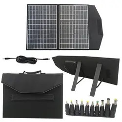 適用範囲が広い5折目の家の屋外のための折り畳み式の太陽電池パネル100W 18vの太陽電池のパネル