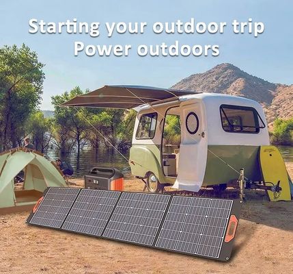 USBの出力が付いているモノラル太陽電池の携帯用太陽電池パネル200Wの折り畳み式の太陽電池パネル