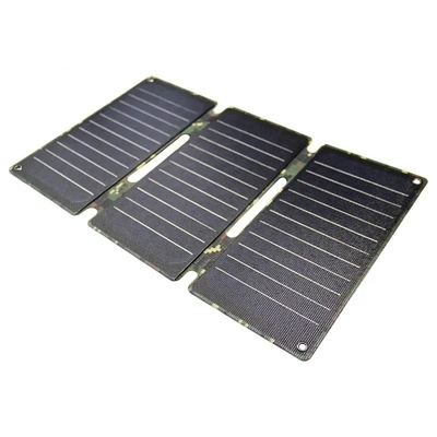 12V USBの充電器の携帯用太陽電池パネル21Wのモノクリスタル ケイ素の折り畳み式の太陽電池パネル