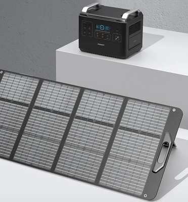 小型屋外100w折り畳み式の太陽電池パネルの適用範囲が広い充満防水完全な黒
