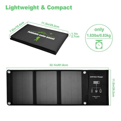 Smartphone/カメラ/PSPのための小型折り畳み式の太陽電池パネル120w/力銀行