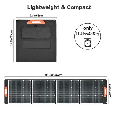 屋外のための太陽電池パネルの太陽総括的な充電器を折る軽量の防水100w
