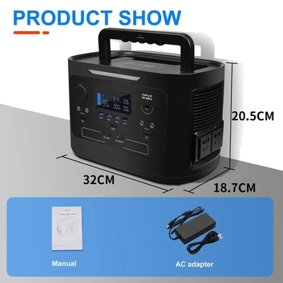 リチウム自動キャンプのために屋外携帯用Lifepo4太陽エネルギー銀行場所1000W