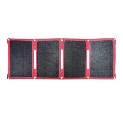 28w 折りたたみ太陽光パネル 柔軟なポケット 12v / 15v キャンプ用のパワーキット