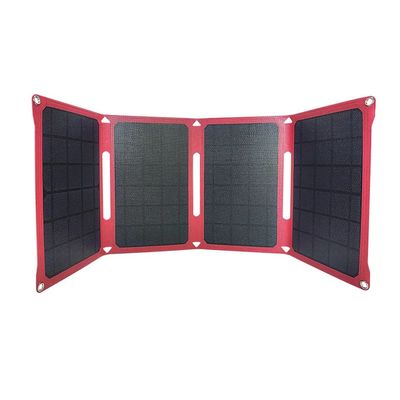 28w 折りたたみ太陽光パネル 柔軟なポケット 12v / 15v キャンプ用のパワーキット