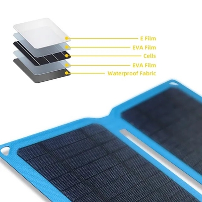 適用をハイキングするキャンプ旅行のための携帯用折る太陽電池パネル10W力の充電器