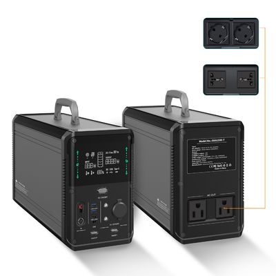 1380Wh 3000Wの携帯用小型太陽電池パネルの発電機システム キット