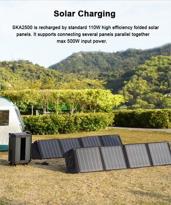 AC出力が付いている高い発電の再充電可能な太陽エネルギー小型発電機4000W