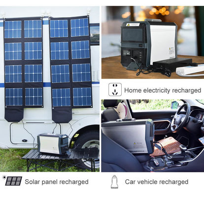 1500W 1010Whの携帯用電池式の太陽電池パネルの発電機システム インバーター キャンプ