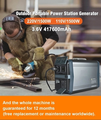 MPPT李イオン動力火車太陽動力を与えられたインバーター発電機1500W