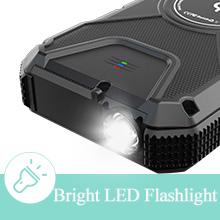 二重入力太陽エネルギーのiphoneの充電器のキャンプの太陽エネルギーの外的な充電器が付いている力銀行